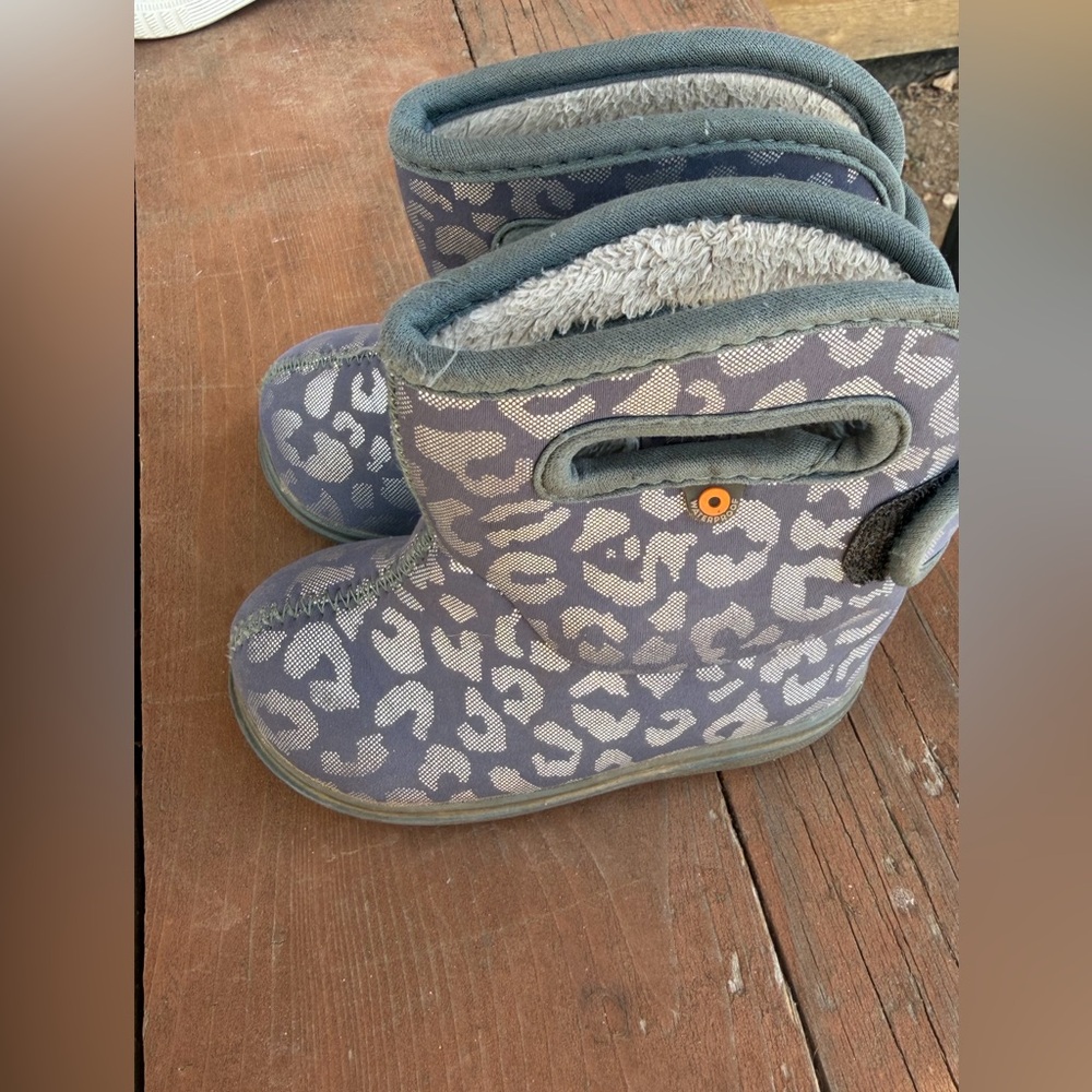 Bogs Kids Boots in Gray and Blue